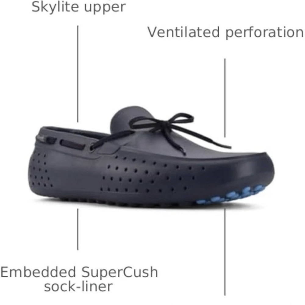 People Footwear Navy Blue Perforated Boat Shoes New with Tags size 11
